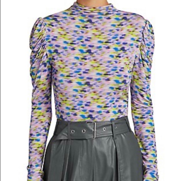 SIZE M TANYA TAYLOR ADONICA MULTICOLOR LONG SLEEVE - Picture 3 of 12